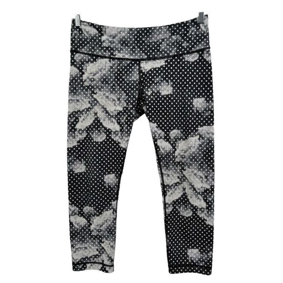 Lululemon Wunder Under Crop Il Dottie Dream Rose Neutral Blush Size 10 - Picture 1 of 10